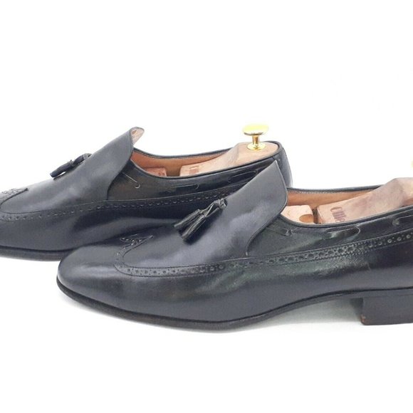 SALVATORE FERRAGAMO Black Tassel Loafer Mens US 11 - Picture 4 of 10